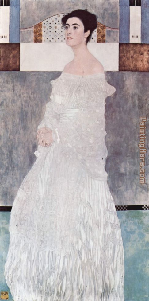 Portrait of Margaret Stonborough Wittgenstei painting - Gustav Klimt Portrait of Margaret Stonborough Wittgenstei art painting